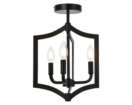 Elegant - Kiera 3 Lights Flush Mount