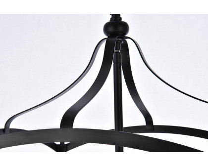 Elegant Janet 4 Lights Pendant - Black (LD7070D15BK)