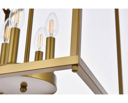 Elegant Janet 4 Lights Pendant - Brass (LD7070D15BR)