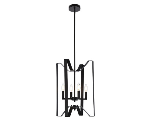 Elegant Hoffman 4 Lights Pendant - Black (LD7072D14BK)