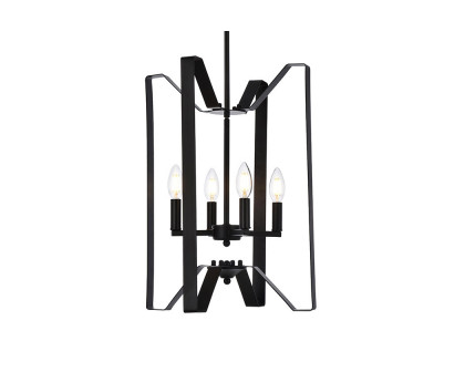 Elegant Hoffman 4 Lights Pendant - Black (LD7072D14BK)