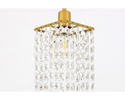 Elegant Taylor 1 Light Pendant - Brass (LD7500BR)