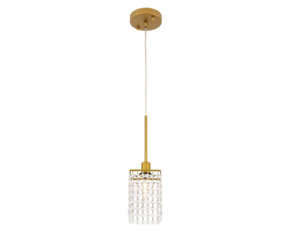 Elegant Taylor 1 Light Pendant - Brass (LD7500BR)