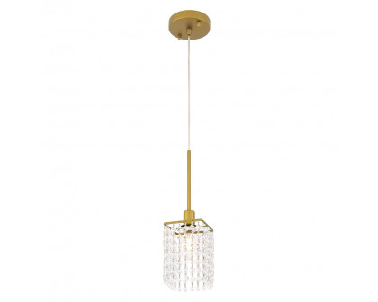 Elegant Taylor 1 Light Pendant - Brass (LD7500BR)