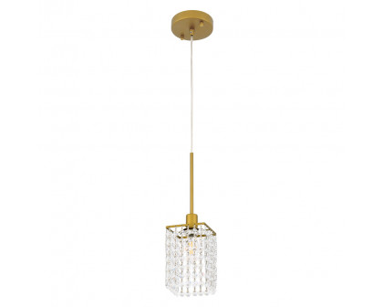 Elegant Taylor 1 Light Pendant - Brass (LD7500BR)