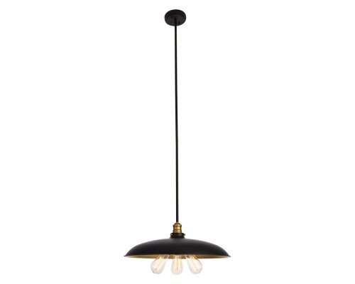 Elegant - Anders 3-Light Chandelier (LD8004D20BK)