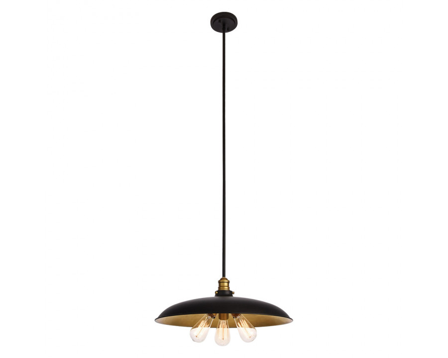 Elegant - Anders 3-Light Chandelier (LD8004D20BK)