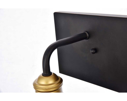 Elegant Anders 3 Lights Wall Sconce - Black, L 27" (LD8004W27BK)