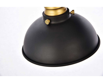 Elegant Anders 3 Lights Wall Sconce - Black, L 27" (LD8004W27BK)