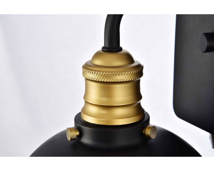 Elegant Anders 3 Lights Wall Sconce - Black, L 7.1" (LD8004W7BK)