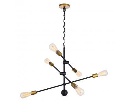 Elegant Pendant Light - Black, L 29" (LD8006D29BK)