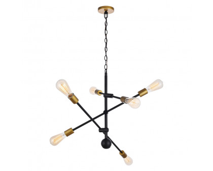 Elegant Pendant Light - Black, L 29" (LD8006D29BK)