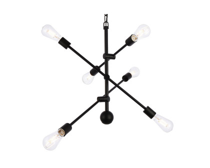 Elegant Pendant Light - Black/Gold, L 29" (LD8006D29BLA)