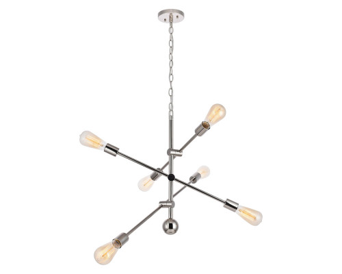 Elegant Pendant Light - Polished Nickel, L 29" (LD8007D29PN)