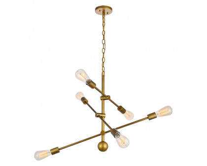 Elegant Pendant Light - Brass, L 29" (LD8008D29BR)