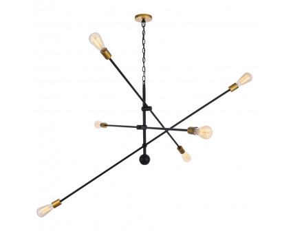 Elegant Pendant Light - Black, L 55" (LD8012D55BK)