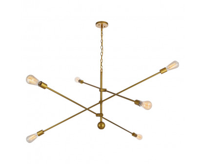 Elegant Pendant Light - Brass, L 55" (LD8014D55BR)