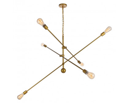 Elegant Pendant Light - Brass, L 55" (LD8014D55BR)