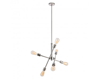 Elegant Pendant Light - Polished Nickel, L 17.1" (LD8016D18PN)