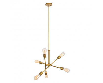 Elegant Pendant Light - Brass, L 17.1" (LD8017D18BR)