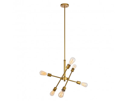 Elegant Pendant Light - Brass, L 17.1" (LD8017D18BR)