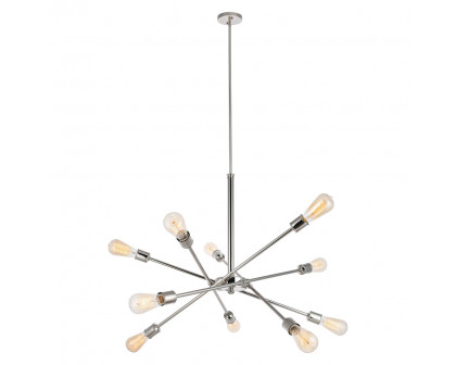 Elegant Pendant Light - Polished Nickel, L 27.2" (LD8018D28PN)