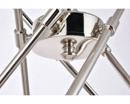 Elegant Pendant Light - Polished Nickel, L 27.2" (LD8018D28PN)