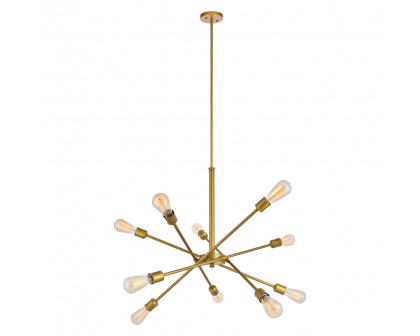 Elegant Pendant Light - Brass, L 27.2" (LD8019D28BR)