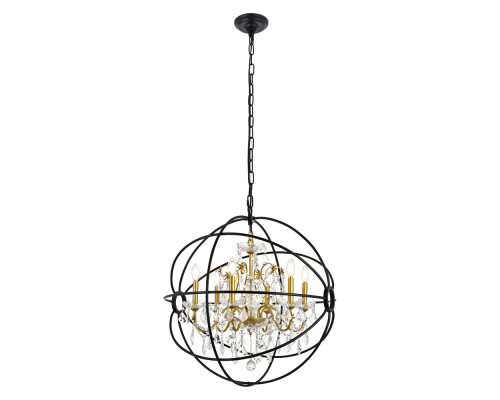 Elegant Pendant Light - Gold/Black, L 25.5" (LD8801D25GB)