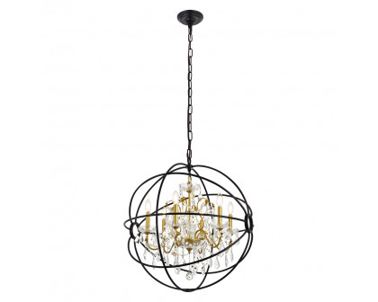 Elegant Pendant Light - Gold/Black, L 25.5" (LD8801D25GB)