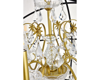 Elegant Pendant Light - Gold/Black, L 25.5" (LD8801D25GB)