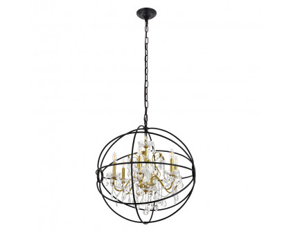 Elegant Pendant Light - Gold/Black, L 25.5" (LD8801D25GB)