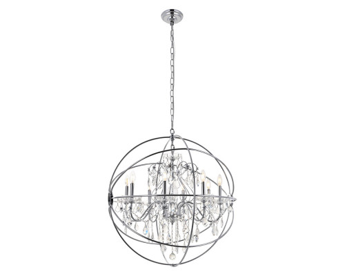 Elegant Pendant Light - Chrome, L 32" (LD8801D32C)