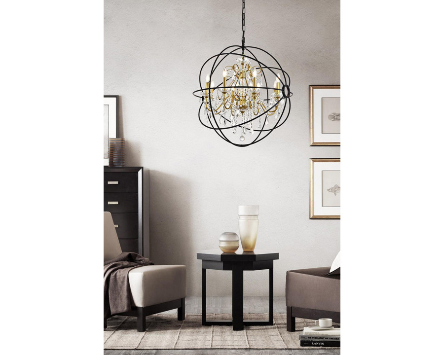 Elegant Pendant Light - Gold/Black, L 32" (LD8801D32GB)