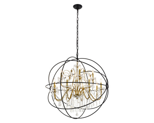 Elegant Pendant Light - Gold/Black, L 43.5" (LD8801D43GB)