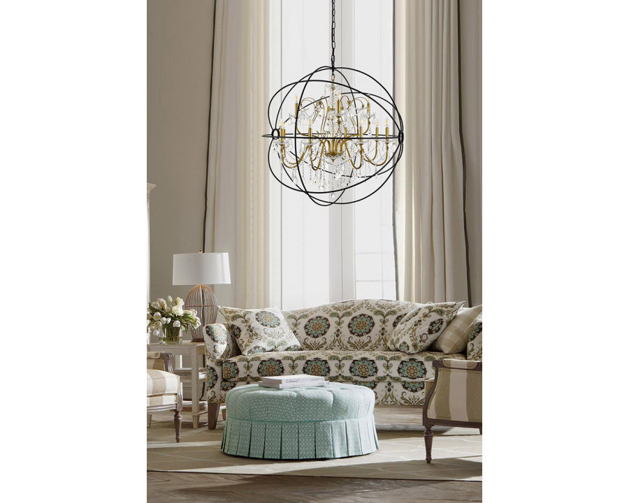 Elegant Pendant Light - Gold/Black, L 43.5" (LD8801D43GB)