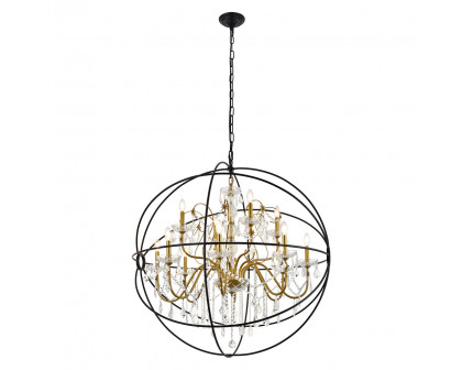 Elegant Pendant Light - Gold/Black, L 43.5" (LD8801D43GB)