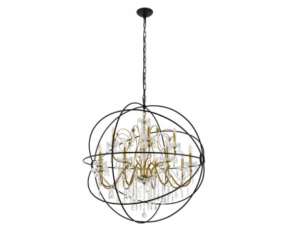 Elegant Pendant Light - Gold/Black, L 43.5" (LD8801D43GB)