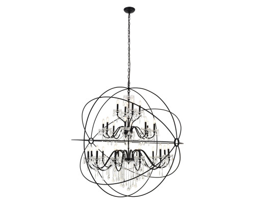 Elegant Pendant Light - Black, L 60" (LD8801D60BK)