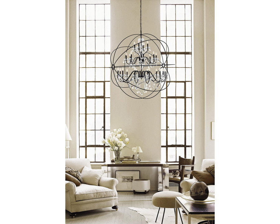 Elegant Pendant Light - Black, L 60" (LD8801D60BK)