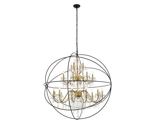 Elegant Pendant Light - Gold/Black, L 60" (LD8801D60GB)