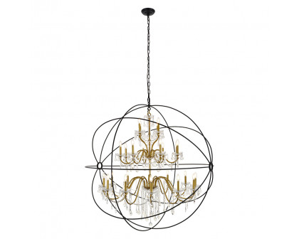 Elegant Pendant Light - Gold/Black, L 60" (LD8801D60GB)