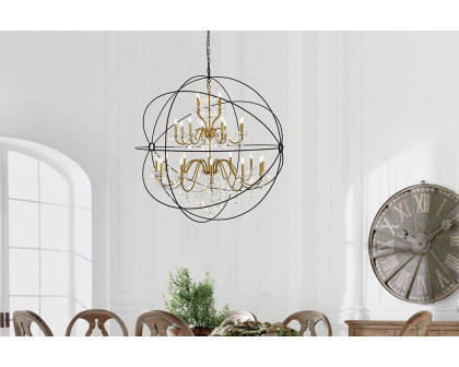 Elegant Pendant Light - Gold/Black, L 60" (LD8801D60GB)