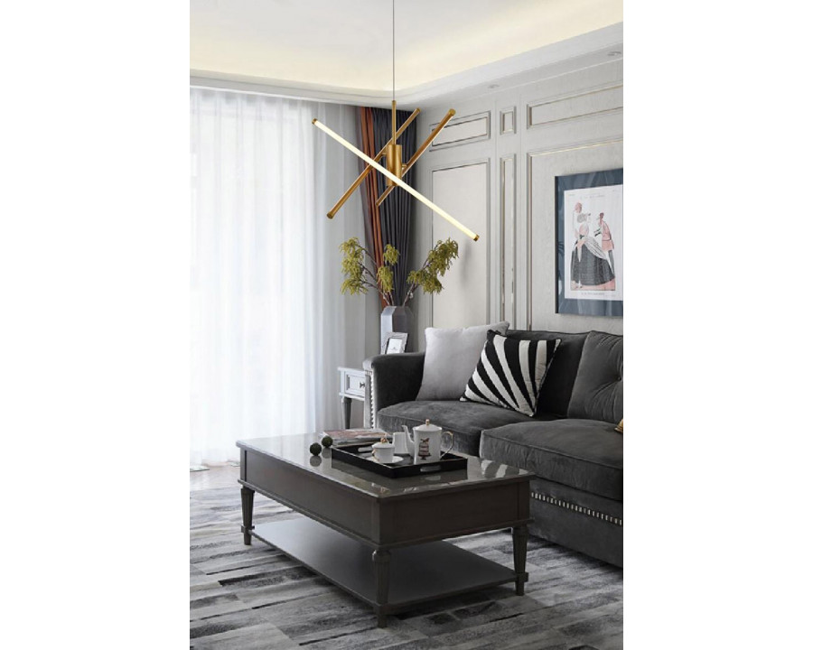 Elegant Pendant Light - Brass, L 28.5" (LD9001D29BR)