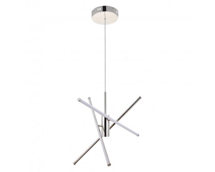 Elegant Pendant Light - Polished Nickel, L 28.5" (LD9001D29PN)