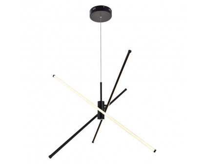 Elegant Pendant Light - Black, L 43.5" (LD9001D42BK)