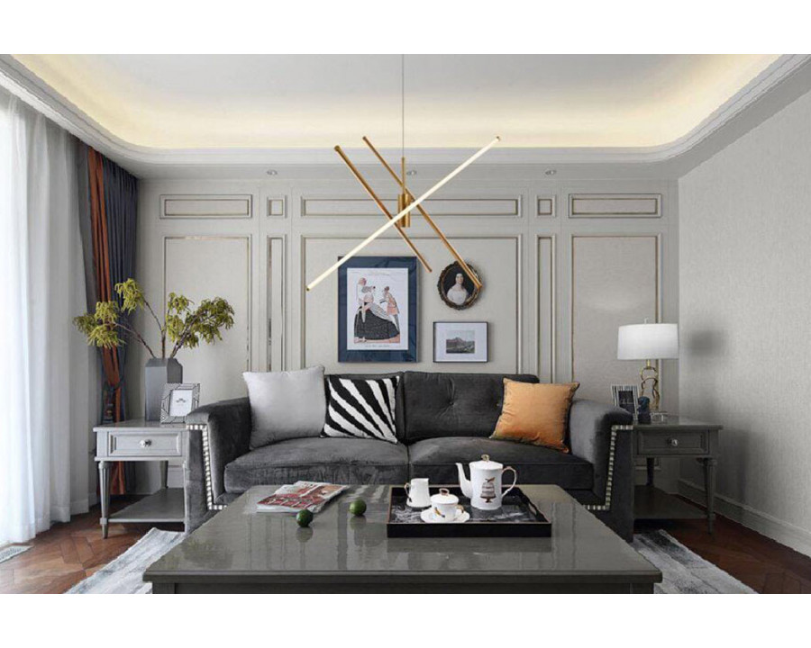 Elegant Pendant Light - Brass, L 43.5" (LD9001D42BR)