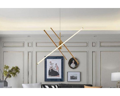 Elegant Pendant Light - Brass, L 43.5" (LD9001D42BR)