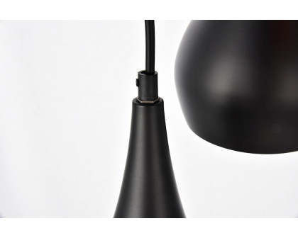 Elegant Nora 11.5" 3-Light Pendant - Black (LDPD2000BK)