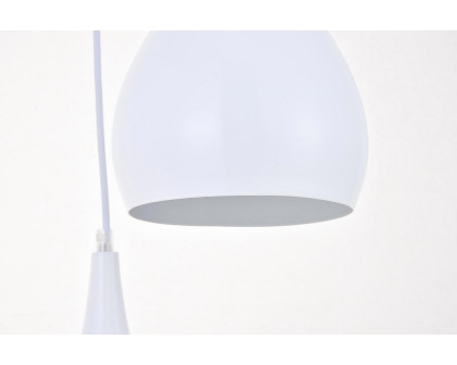 Elegant Nora 11.5" 3-Light Pendant - White (LDPD2000WH)